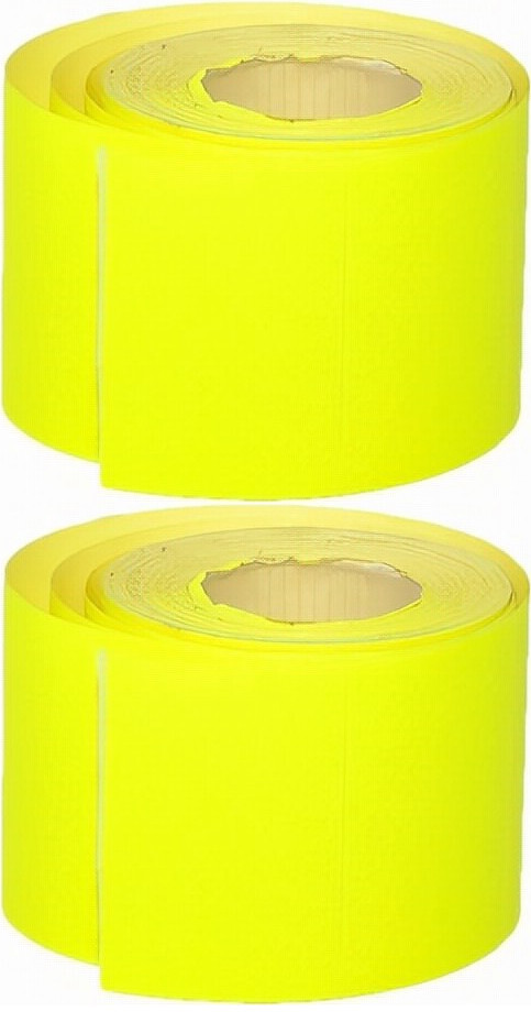 2x Etykiety cenowe Studio Cen, 45x30mm, 400 sztuk, rolka, żółty