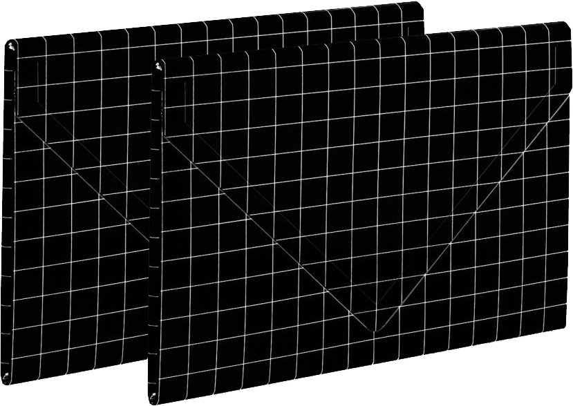 2x Teczka kopertowa VauPe, A4, na rzep, czarny