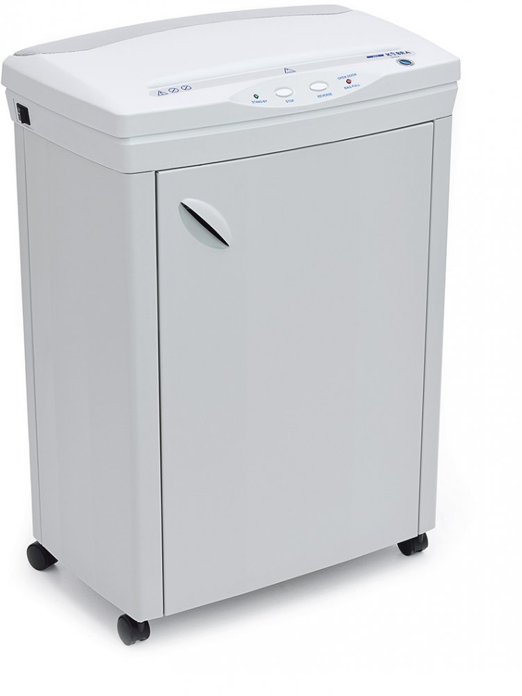 Niszczarka Kobra 385 C4 ES, ścinek 3.5x30mm, 26 kartek, P-4/T-4/E-3/F-1 DIN, biały