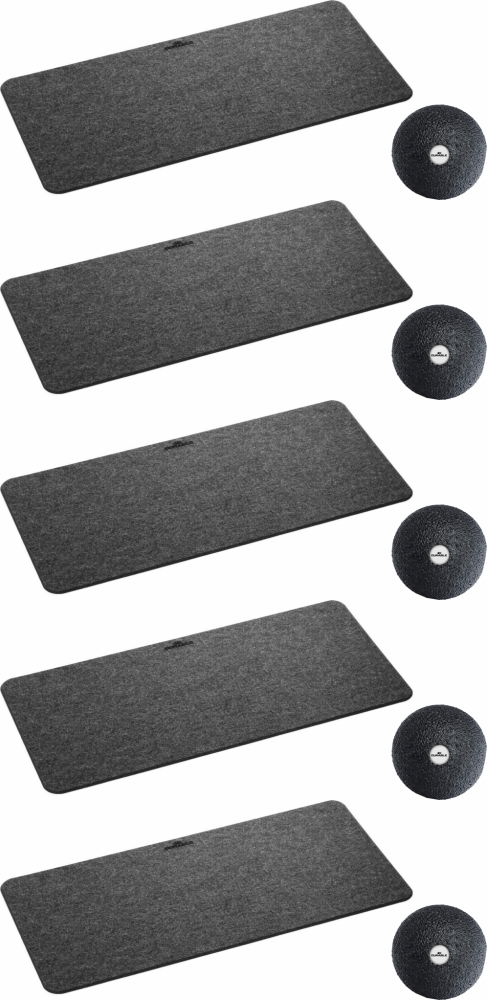 5x Podkład na biurko Durable EFFECT, 700x330mm + piłeczka ergonomiczna Durable Blackroll