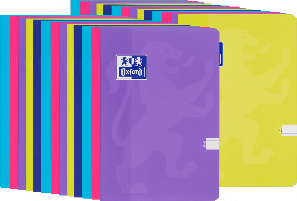 50x Zeszyt w linie Oxford Touch, A4, miękka oprawa, 32 kartki, mix kolorów