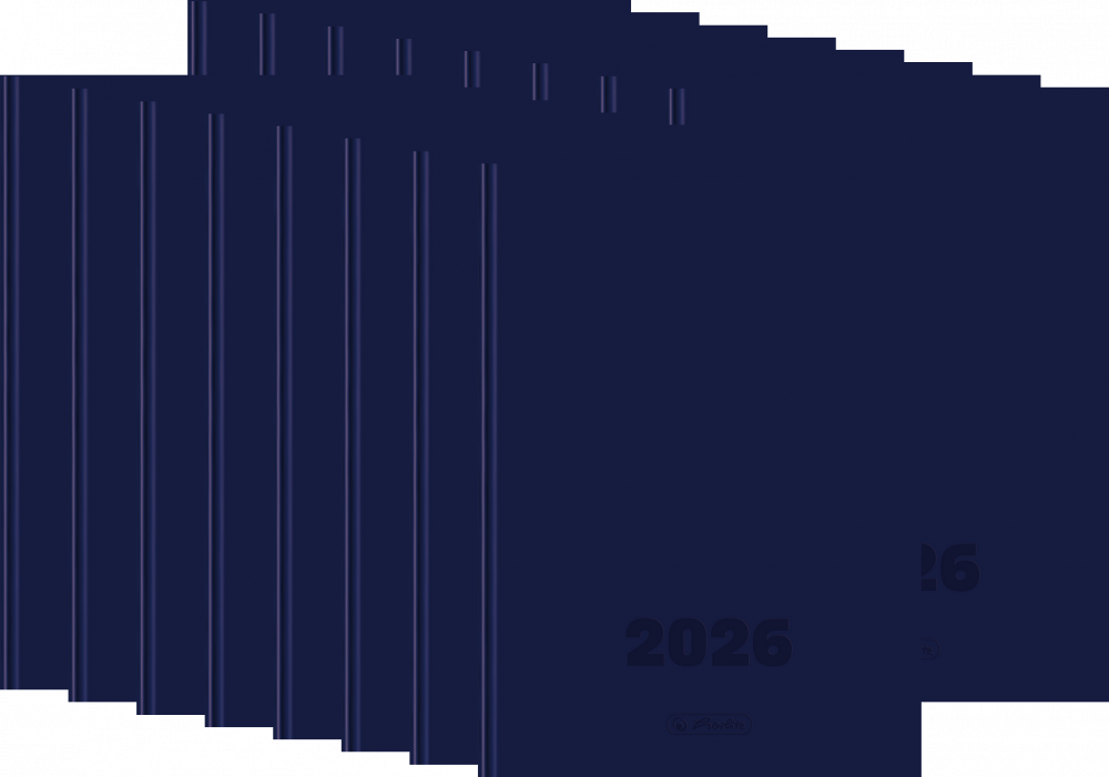 16x Kalendarz książkowy 2026, Herlitz, Szefa, A5, dzienny, granatowy