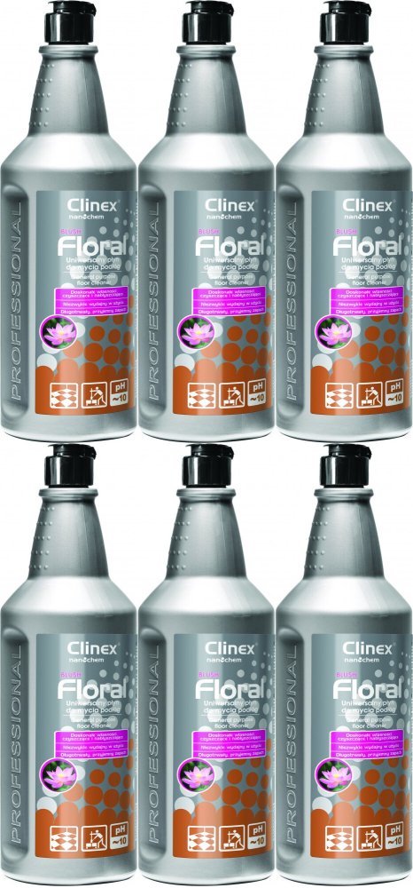 6x Płyn do podłóg Clinex Floral Blush, 1l