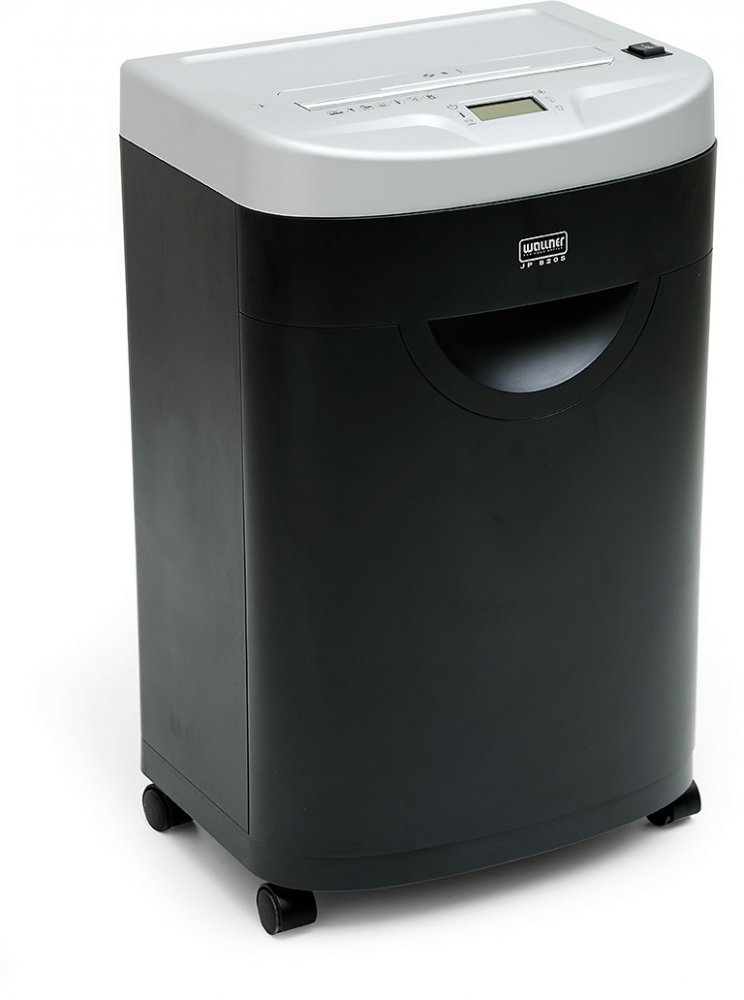 Niszczarka do papieru Wallner JP 820S, 25 kartek, P-2/O-2/T-3/E-2 DIN 66339, czarno-srebrny