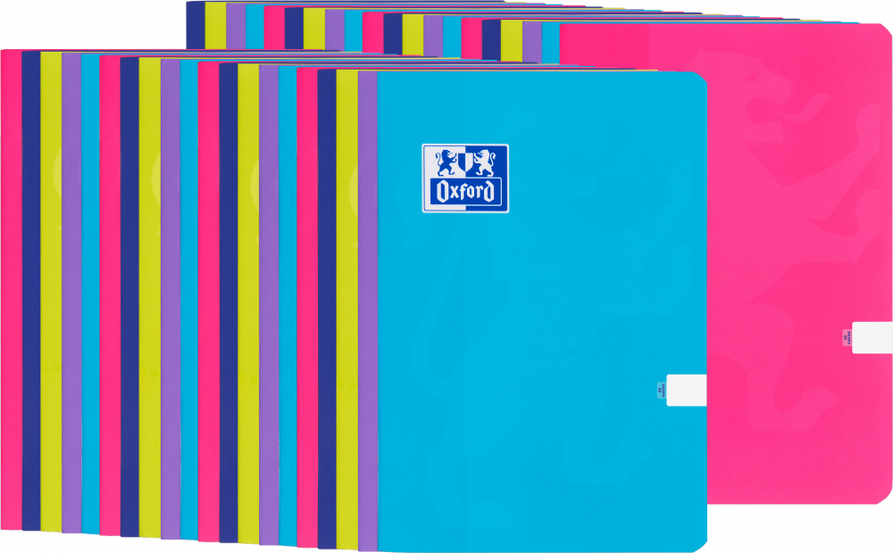 20x Zeszyt gładki Oxford Touch, A5, miękka oprawa, 60 kartek, mix kolorów