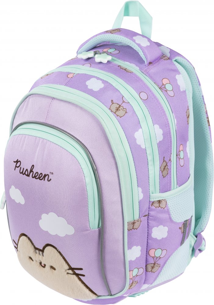 Plecak Pusheen Violet BPL58, czterokomorowy, 22l, 40x28x18cm