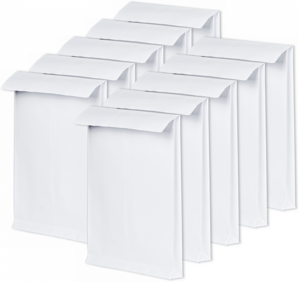 2x Koperta rozszerzana NC, C4, z paskiem HK, 10 sztuk, biały