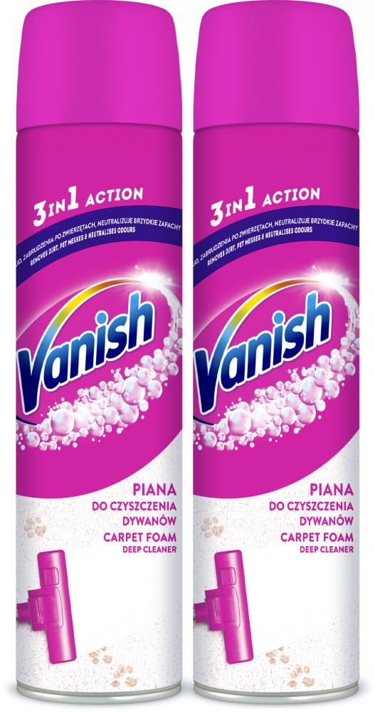 2x Pianka do dywanów i tapicerek Vanish, 600ml