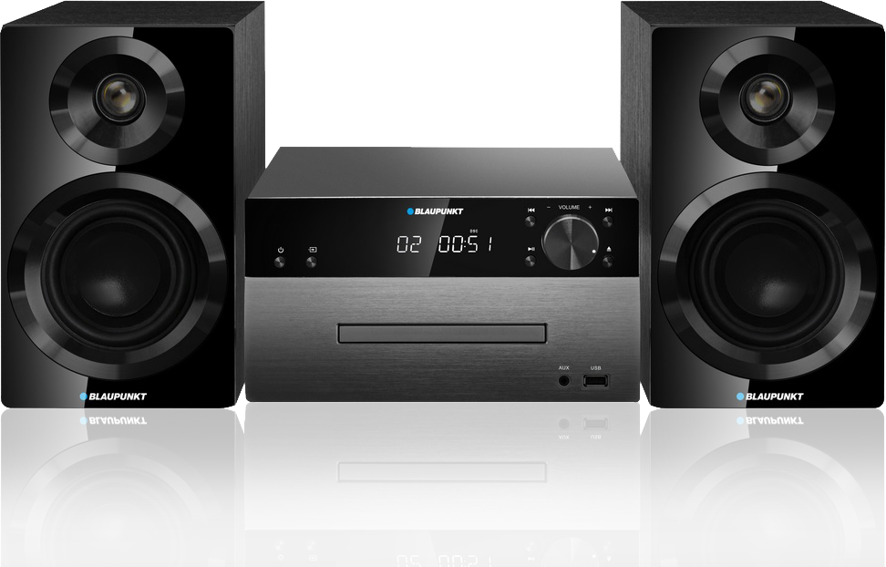 Mikrowieża Blaupunkt MS50BT, z Bluetooth, MP3, USB i odtwarzaczem CD, czarny