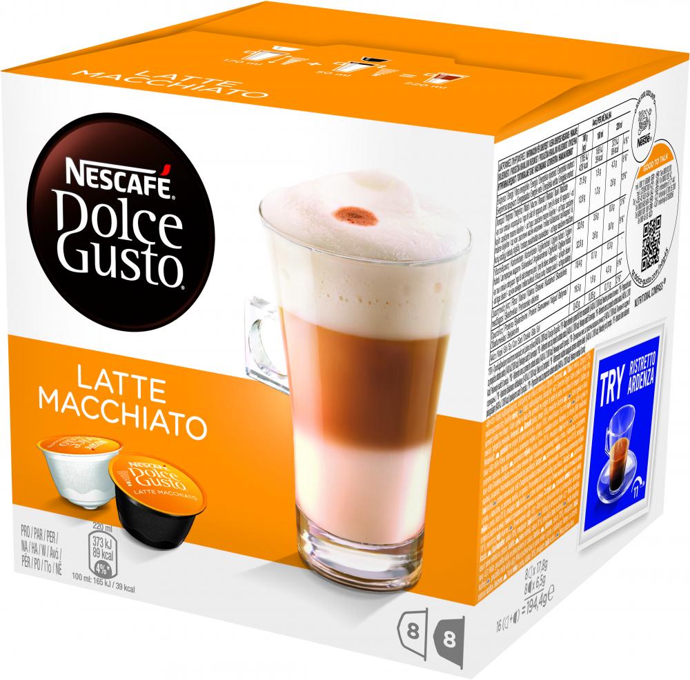Kapsułki do ekspresu Nescafé Dolce Gusto Latte Macchiato, 16 sztuk