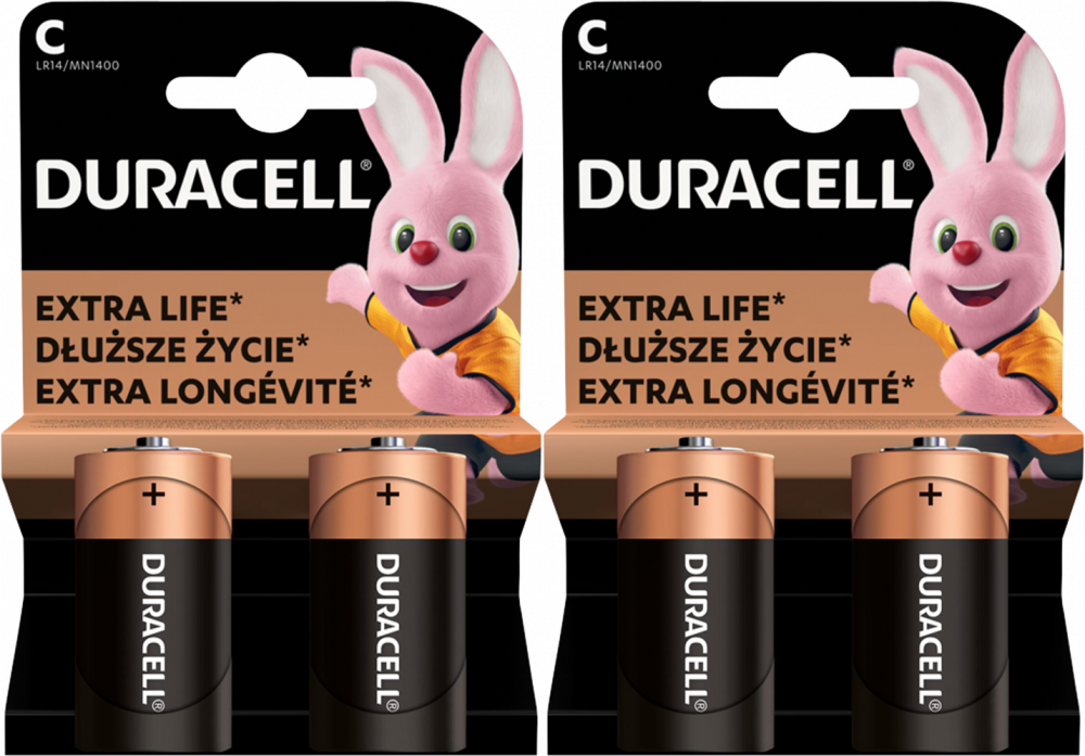 2x Bateria alkaliczna Duracell, LR14/C, 2 sztuki