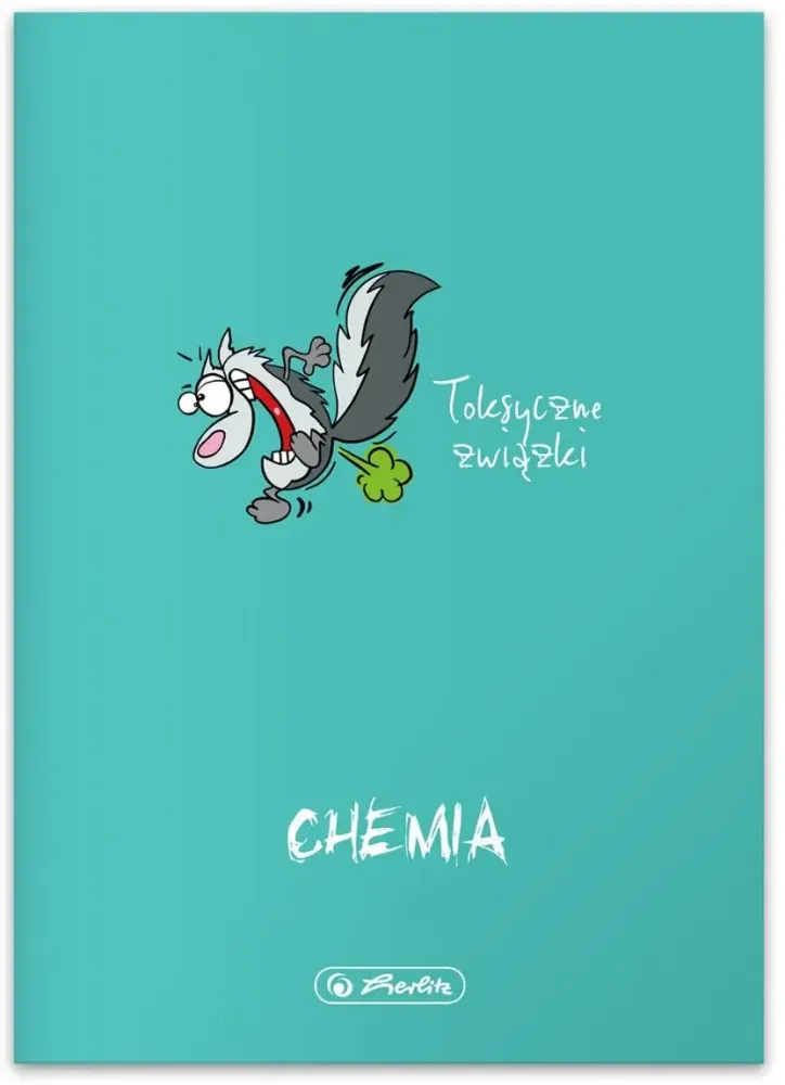 Zeszyt przedmiotowy w kratkę Herlitz ECO Chemia, A5, miękka oprawa, 60 kartek, turkusowy