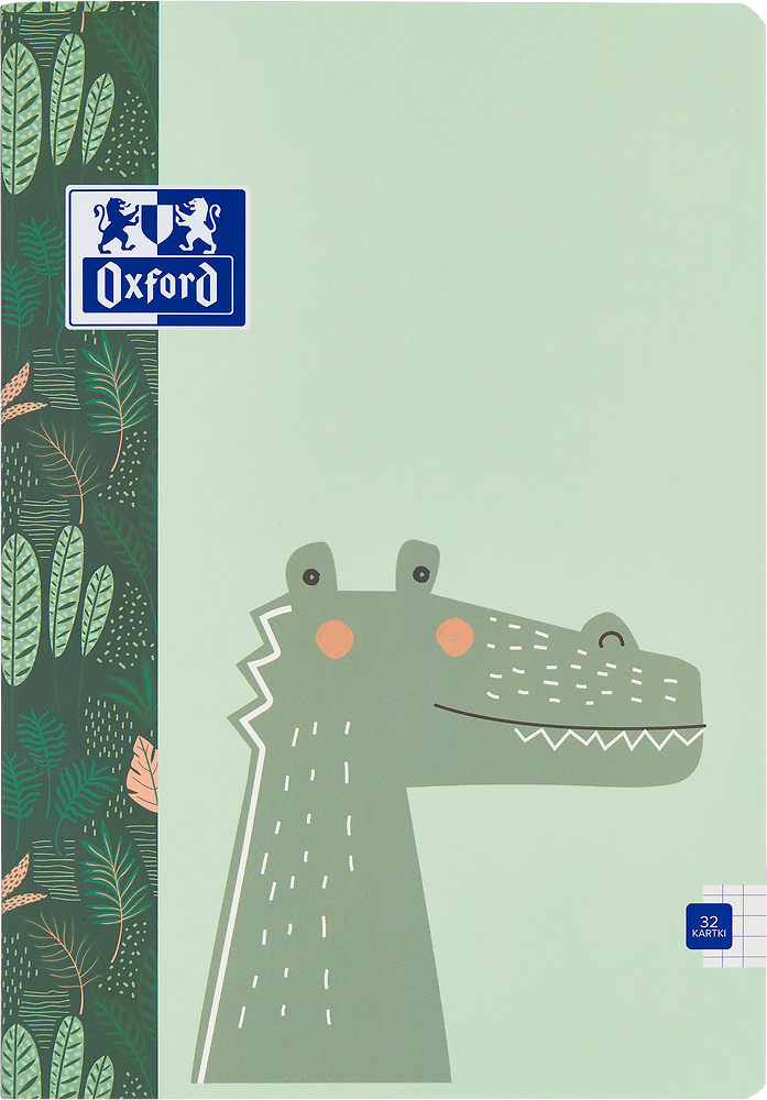 Zeszyt w kratkę Oxford Kids, A4, miękka oprawa, 32 kartki, mix wzorów