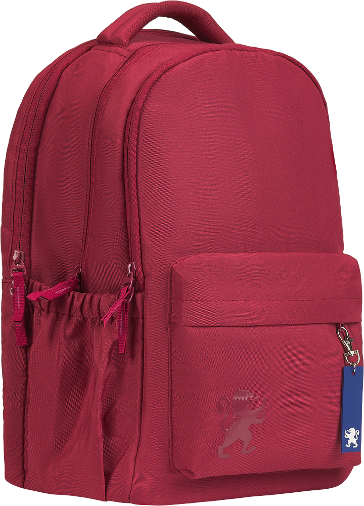 Plecak szkolny Oxford School, trzykomorowy, 26l, żurawinowy