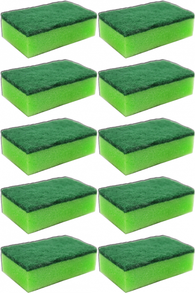 10x Zapas do zmywaka kuchennego z pojemnikiem Gomer Jędruś, ostry, mix kolorów