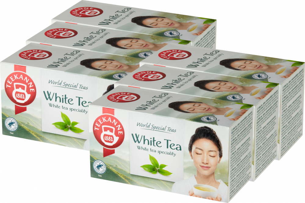 6x Herbata biała w kopertach Teekanne White Tea, 20 sztuk x 1.25g