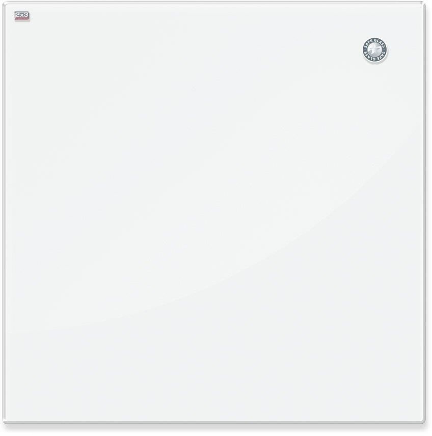 Tablica szklana suchościeralno-magnetyczna 2x3, 200x100cm, szklana, biały