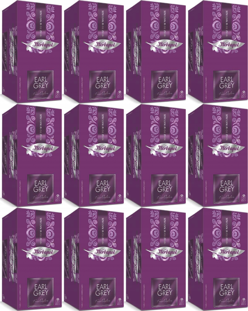 12x Herbata Earl Grey w kopertach Herbapol Breakfast, 20 sztuk x 2g