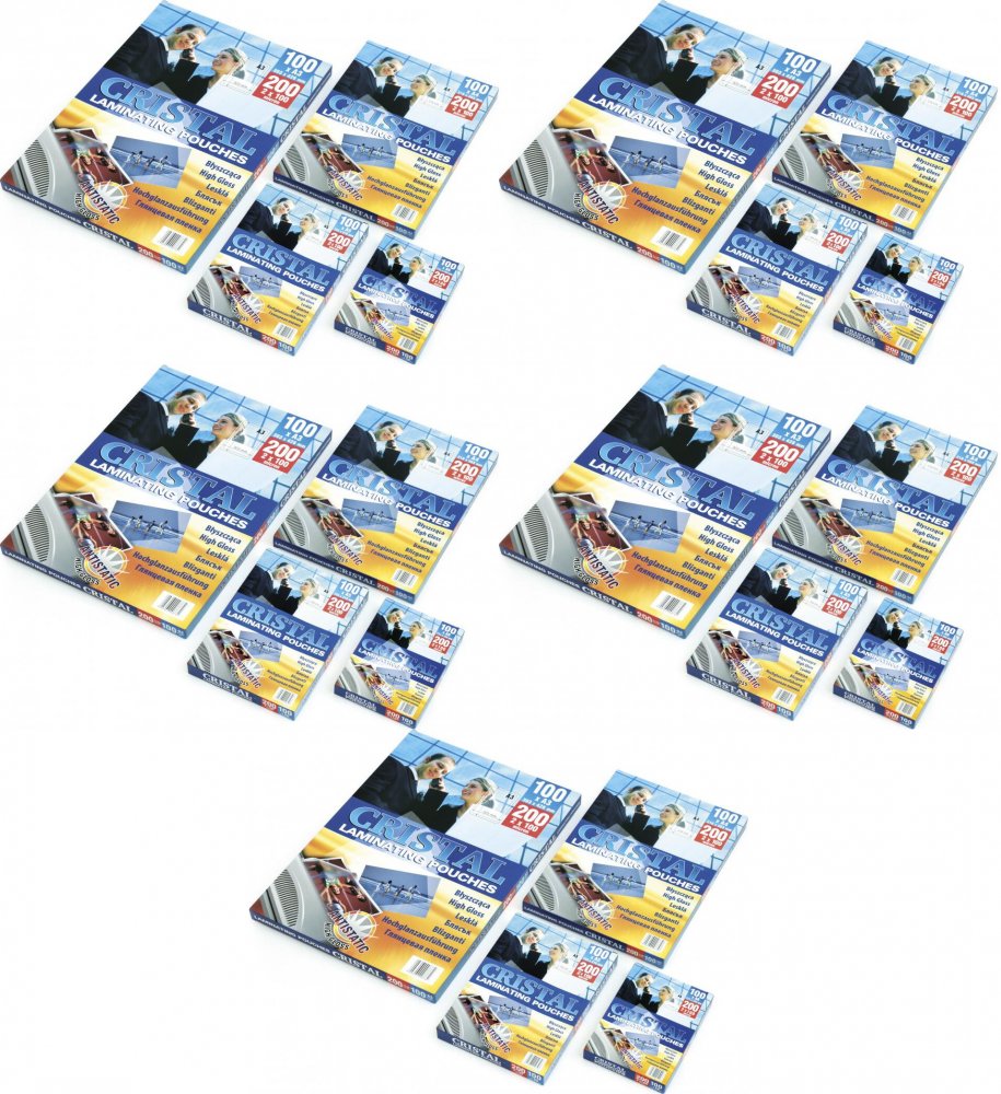 5x Folia do laminowania Argo, 216x303mm, A4, 2x100 μm, samoprzylepna, 100 sztuk