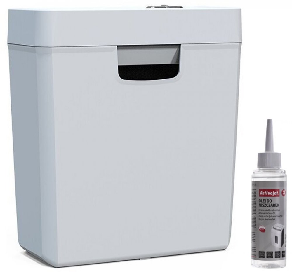 Zestaw: Niszczarka do papieru Tracer Razor 3 White + Olej do niszczarek Activejet ASO-125