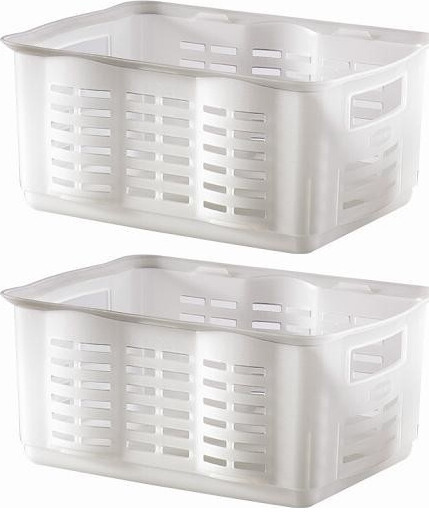 2x Koszyk do przechowywania Curver Alfa 2, transparentny