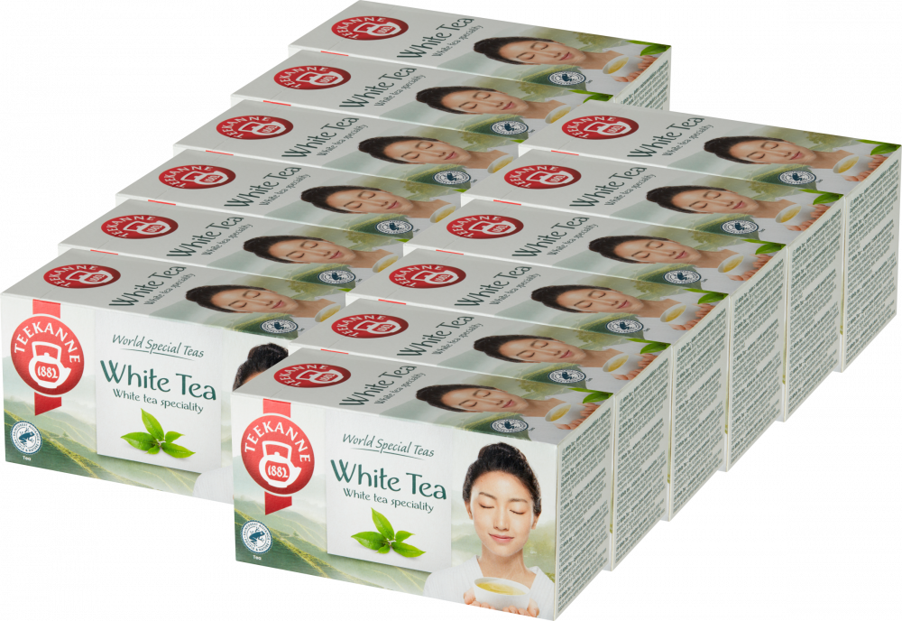 12x Herbata biała w kopertach Teekanne White Tea, 20 sztuk x 1.25g