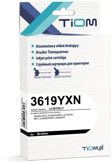 Tusz Tiom Ti-B3619YXN (LC3619XLY), 2000 stron, yellow (żółty)