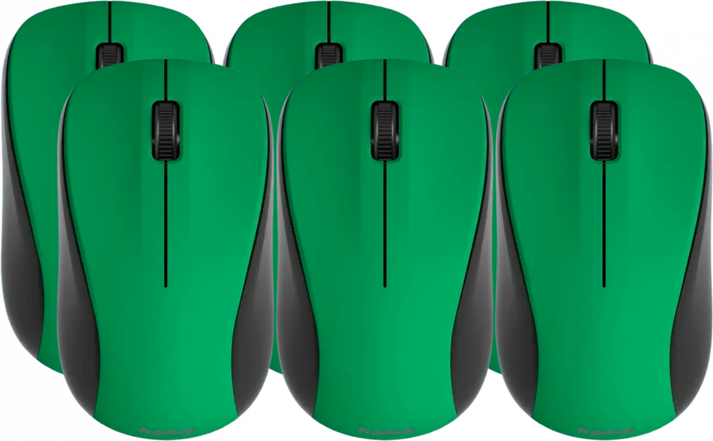 6x Myszka bezprzewodowa Hama MW-300 V2, optyczna, zielony
