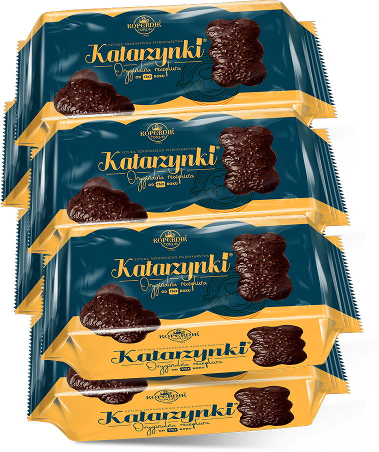 6x Pierniki Kopernik Katarzynki, korzenny w czekoladzie, 56g
