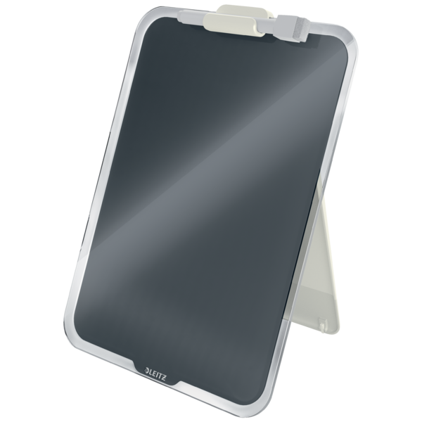 Tablica szklana suchościeralna Leitz Cosy, na biurko, 216x30x297mm, aksamitny szary