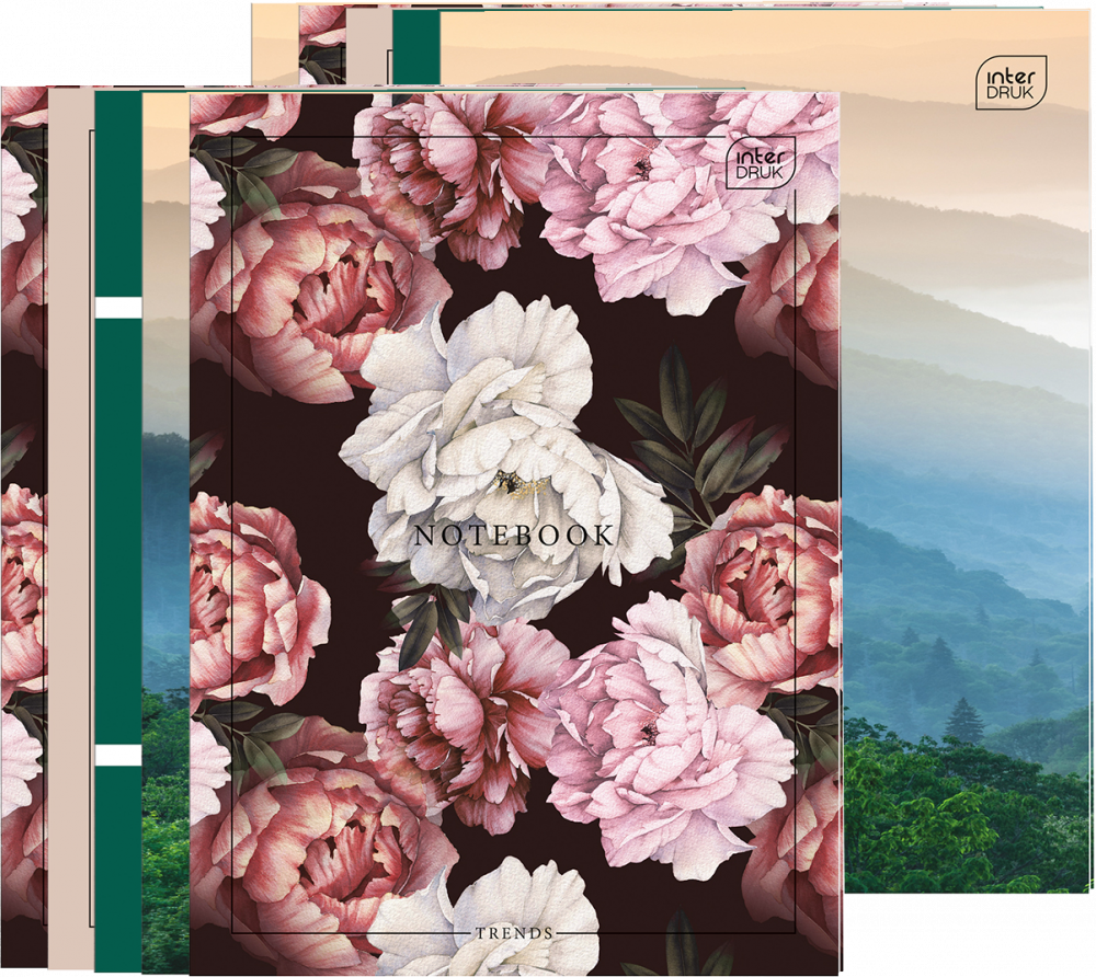 10x Zeszyt do słówek w kratkę Interdruk, A6, 32 kartki, mix wzorów