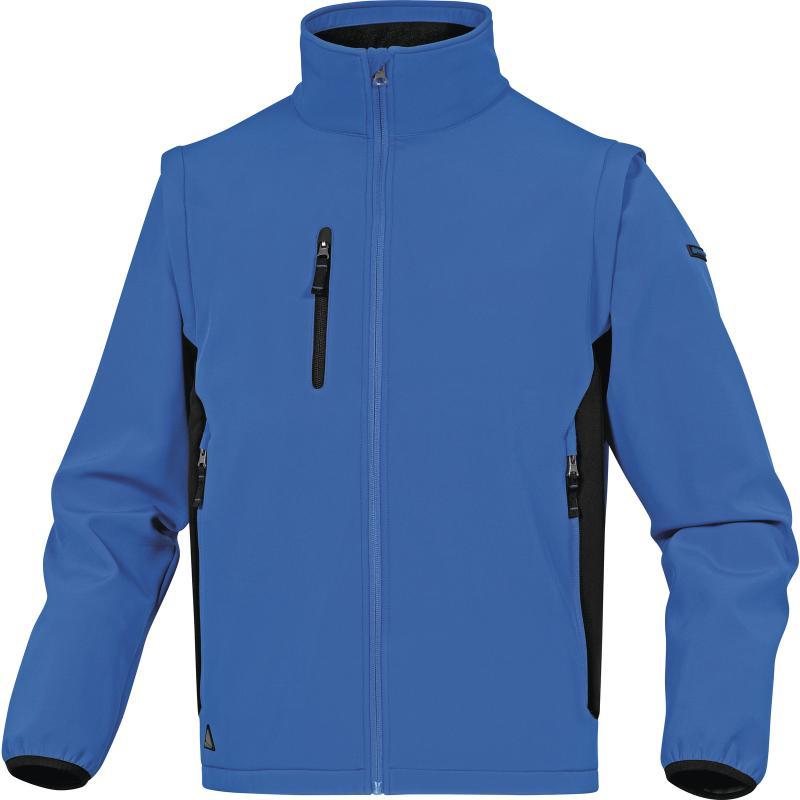 Bluza softshell Delta Plus Mysen2, rozmiar L, niebiesko-czarny