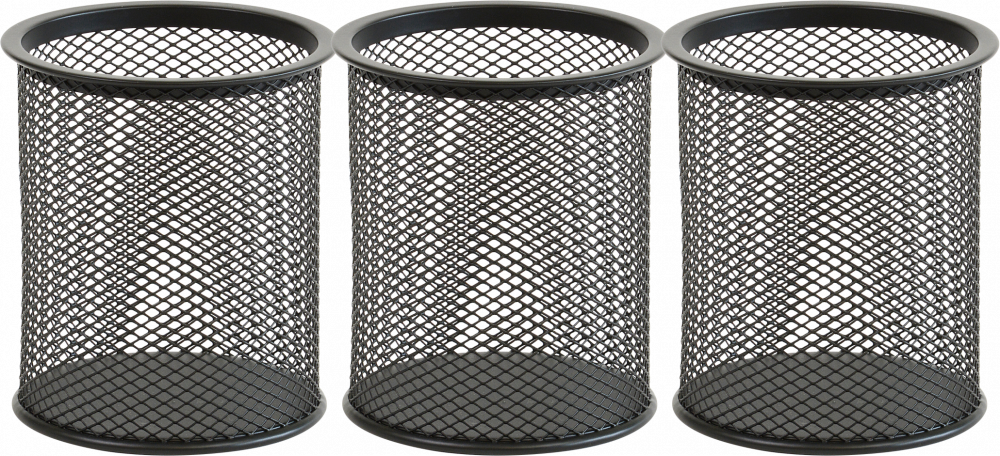 3x Kubek na długopisy Viking, druciany, 90x100mm, czarny