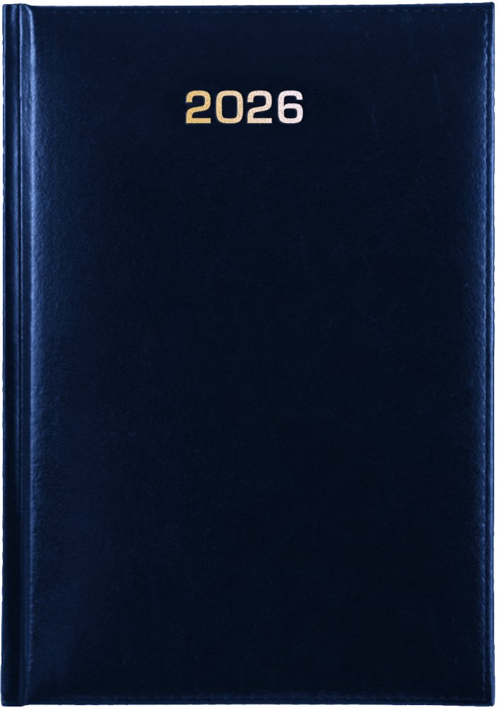 Kalendarz książkowy 2026, Udziałowiec, Dyrektorski, A5, dzienny, granatowy
