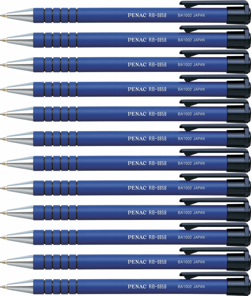 12x Długopis automatyczny Penac, RB085, 1mm, niebieski