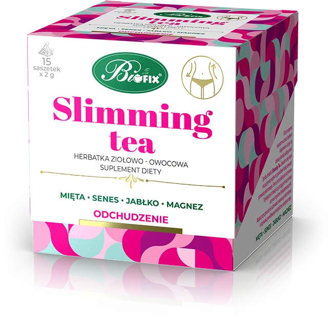 Herbata funkcjonalna w torebkach Bifix Slimming Tea, 15 sztuk x 2g