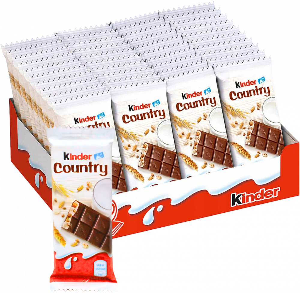 40x Batonik Ferrero Kinder Country, mleczny, 23.5g