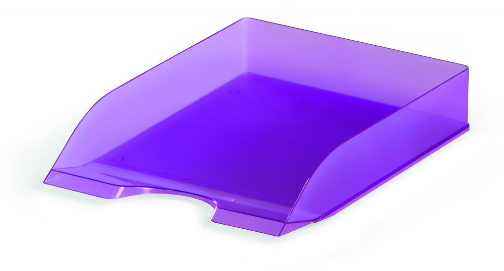 Półka na dokumenty Durable Basic, A4, plastikowa, przezroczysty fioletowy