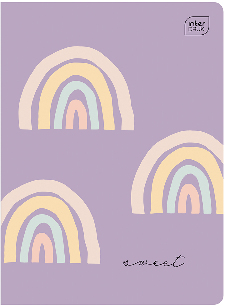 Zeszyt w kolorową kratkę Interdruk, A5, 32 kartki, mix wzorów