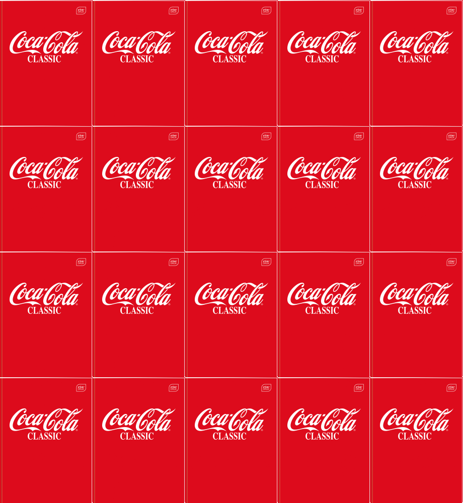 20x Zeszyt do słówek Interdruk Coca Cola, A6, 32 kartki, Hybrid, mix wzorów