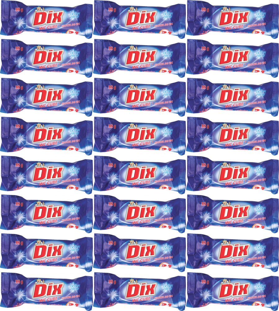24x Kostka do WC Dix Gold Drop, zapas, morski, 35g