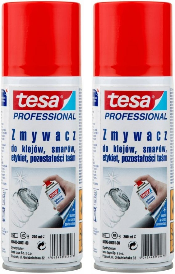 2x spray do usuwania etykiet Tesa, 200ml