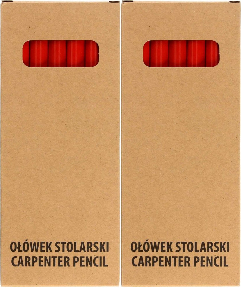 24x Ołówek kreślarski Grand, HB, czerwony