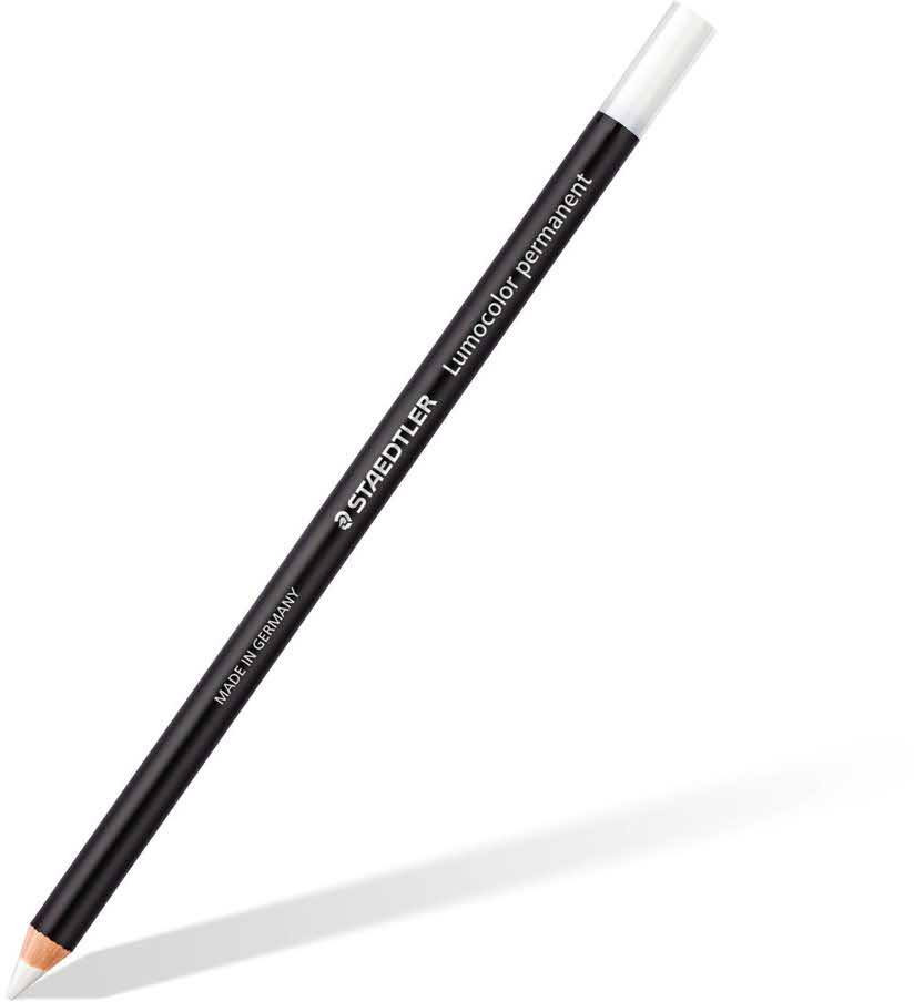 Kredka wodoodporna Staedtler Glasochrom, 1 sztuka, biały