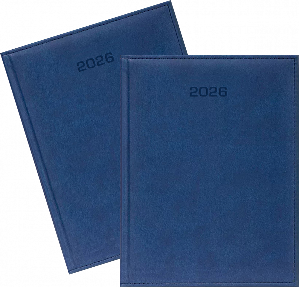 2x Kalendarz książkowy 2026, Udziałowiec, Vivella, A5, dzienny, granatowy