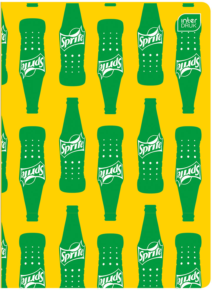 Zeszyt A5 Interdruk Coca Cola, w wąskie kolorowe linie, 32 kartki, mix wzorów