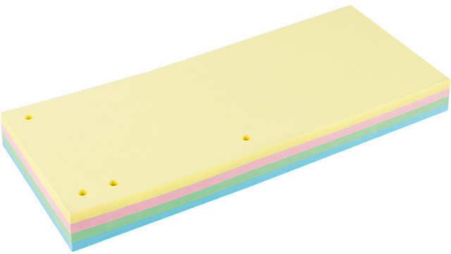 Przekładki do segregatora Grand, kartonowe, 240x105mm, 100 kart, mix kolorów pastelowych