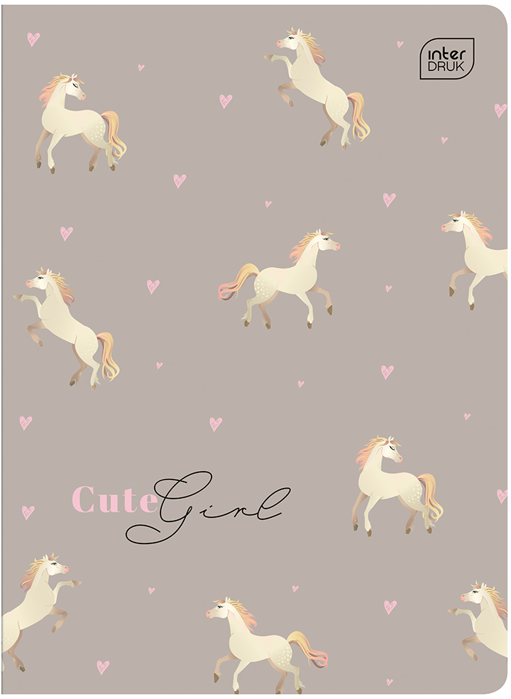 Zeszyt w kratkę Interdruk UV Girls, A5, 16 kartek, mix wzorów