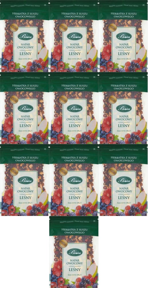 10x Herbata owocowa z suszu BiFix, owoce leśne, 100g