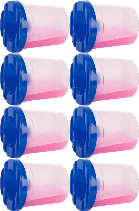 8x Kubek do wody Astrino, z blokadą wylania, mix kolorów